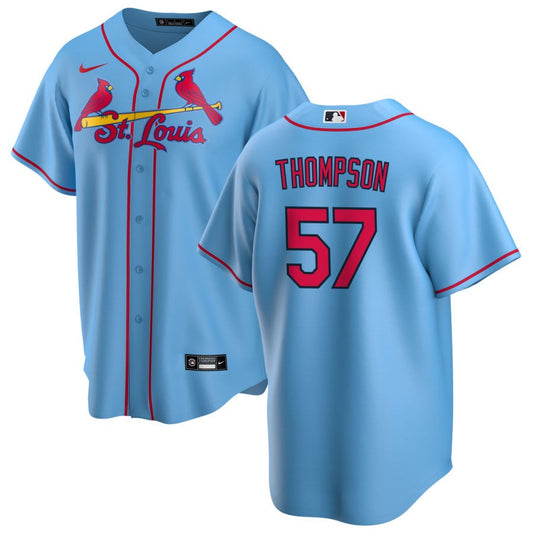 Zack Thompson St. Louis Cardinals Nike Alternate Replica Jersey - Light Blue